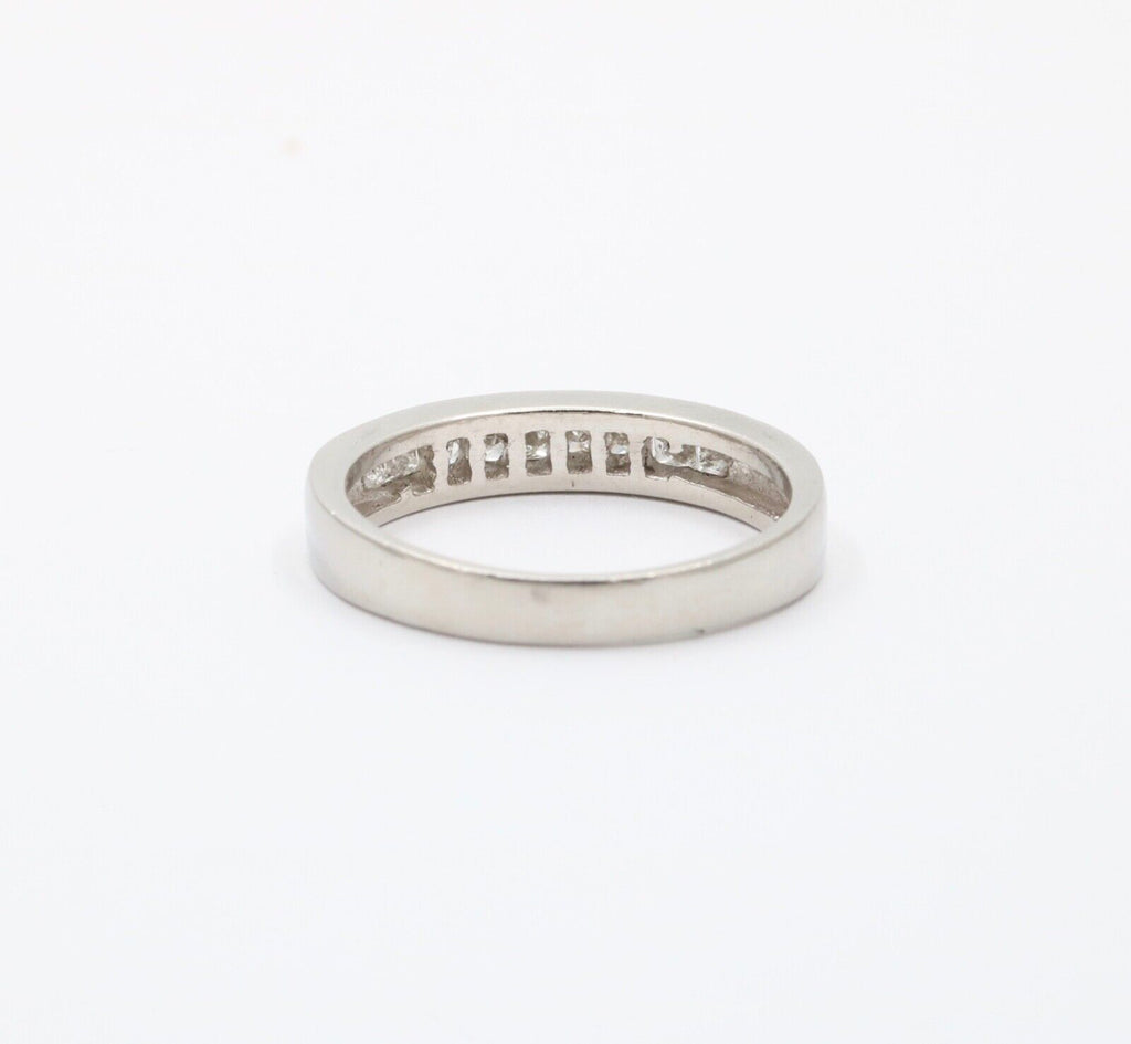 Vintage Men's Diamonds Platinum Ring Band