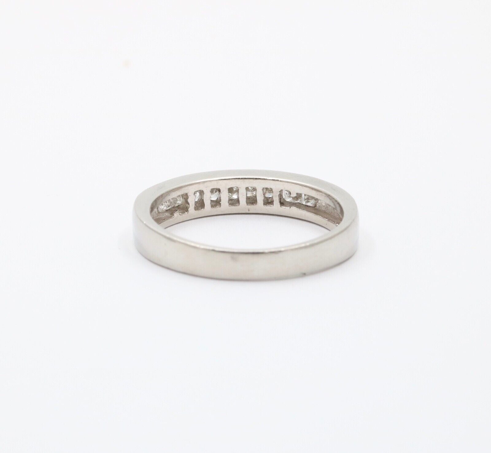 Vintage Men's Diamonds Platinum Ring Band
