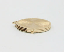 Load image into Gallery viewer, Vintage 14K Yellow Gold Floral Enamel Locket
