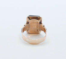 Load image into Gallery viewer, Victorian Onyx Cameo 9K Rose Gold Ring
