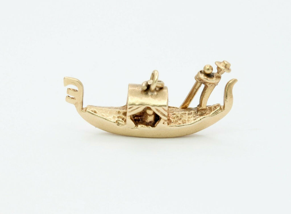 Vintage 14K Yellow Gold Gondola Charm