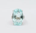 Vintage 34.66 Carat Aquamarine Statement Ring