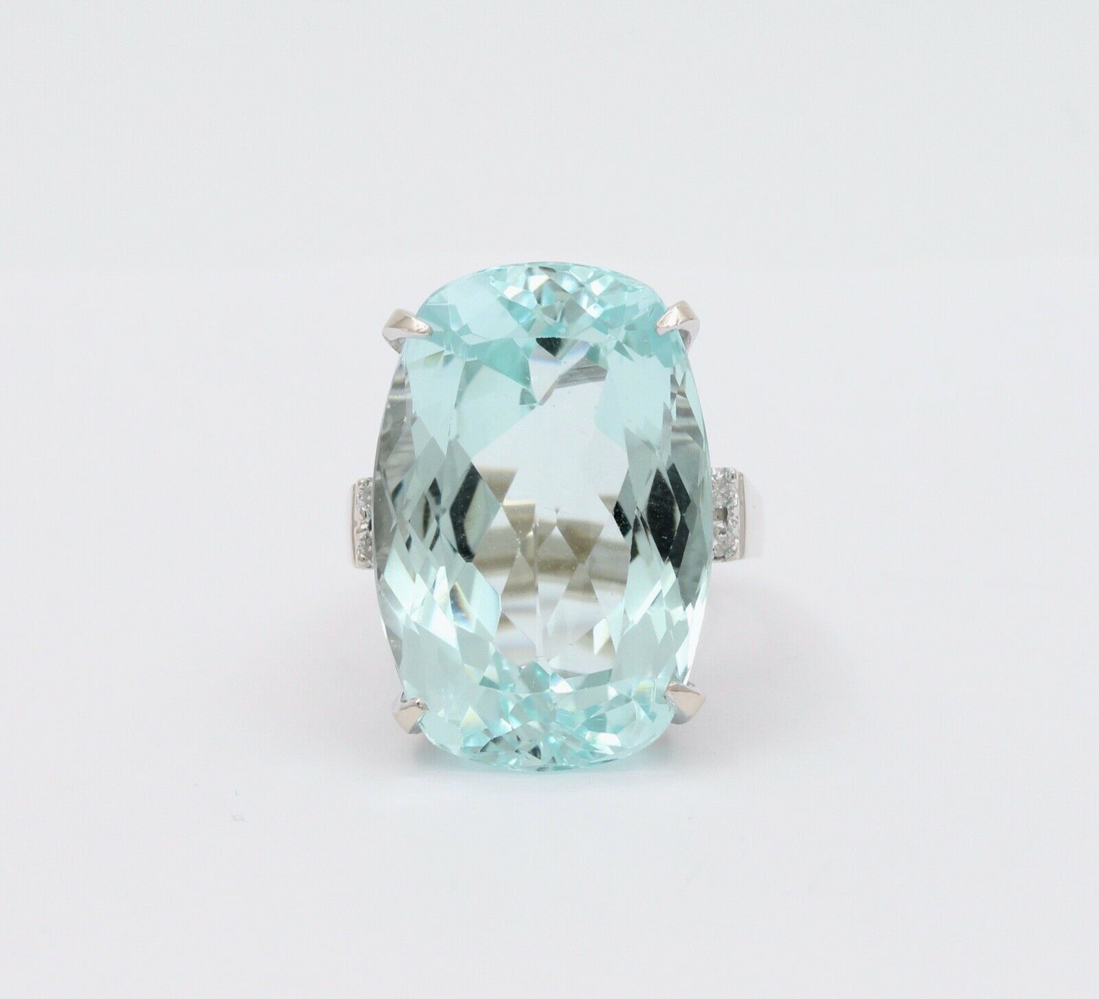 Vintage 34.66 Carat Aquamarine Statement Ring