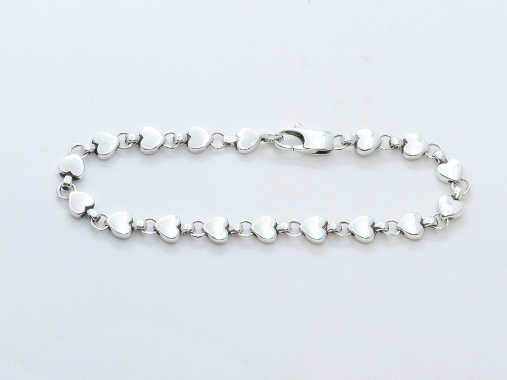 Tiffany and Co Hearts Link 925 Sterling Silver Bracelet