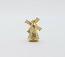 Load image into Gallery viewer, Vintage 14K Yellow Gold Windmill Pendant
