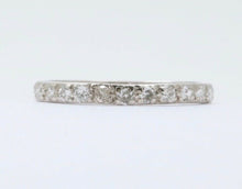 Load image into Gallery viewer, Art Deco Diamond Eternity 18K White Gold Ring
