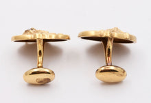 Load image into Gallery viewer, Victorian Mens 10K Yellow Gold Old European Diamonds Cufflinks
