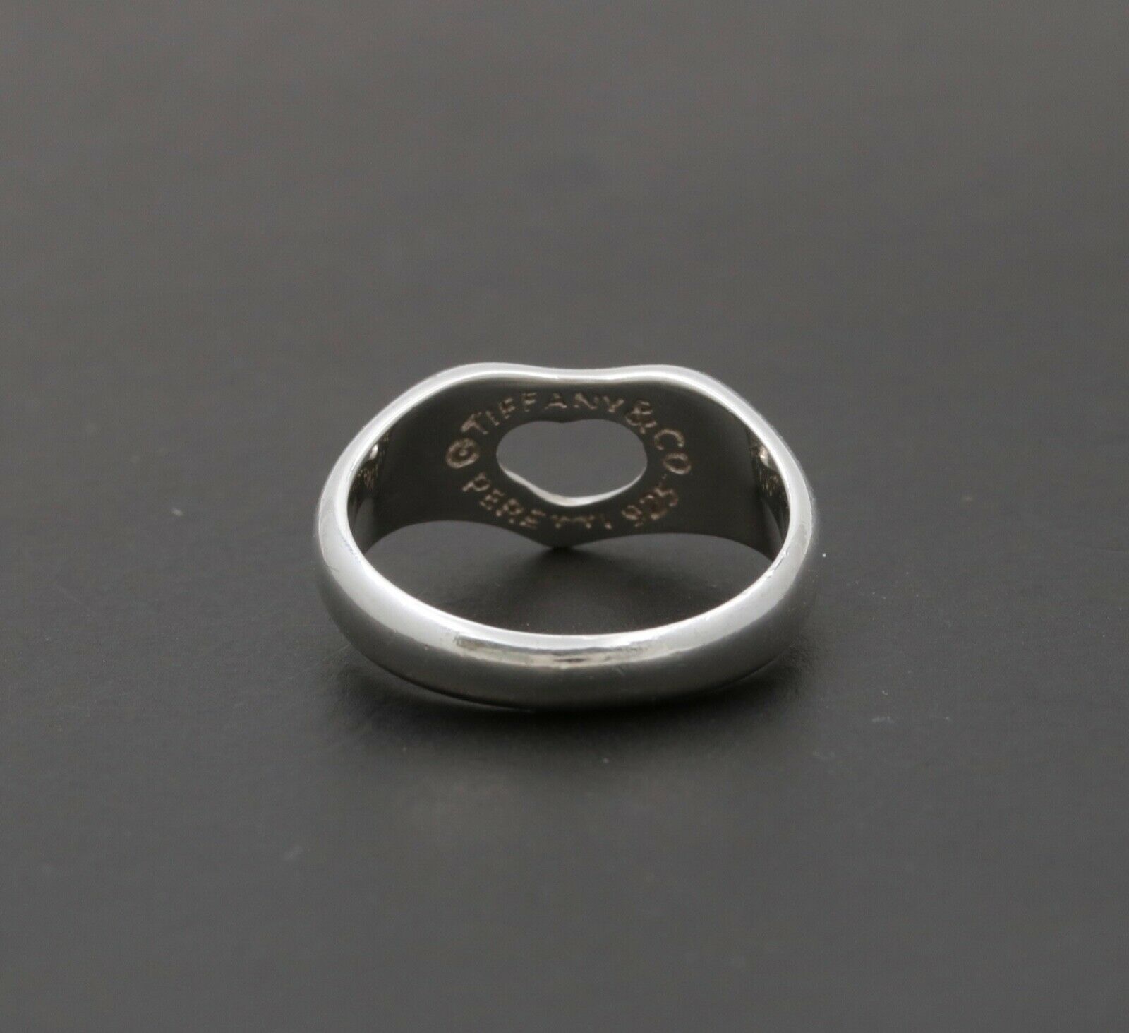 Tiffany and Co. Open Heart 925 Sterling Silver Ring