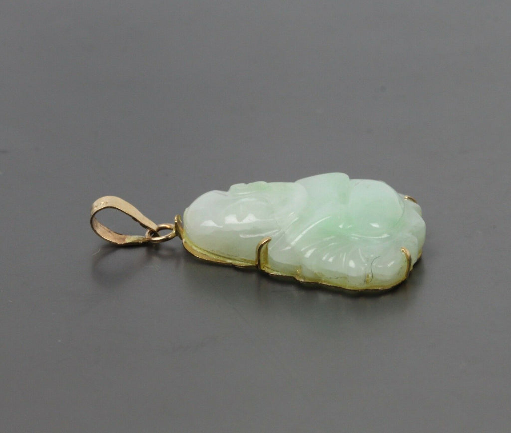 Vintage Natural Jade Buddha Pendant