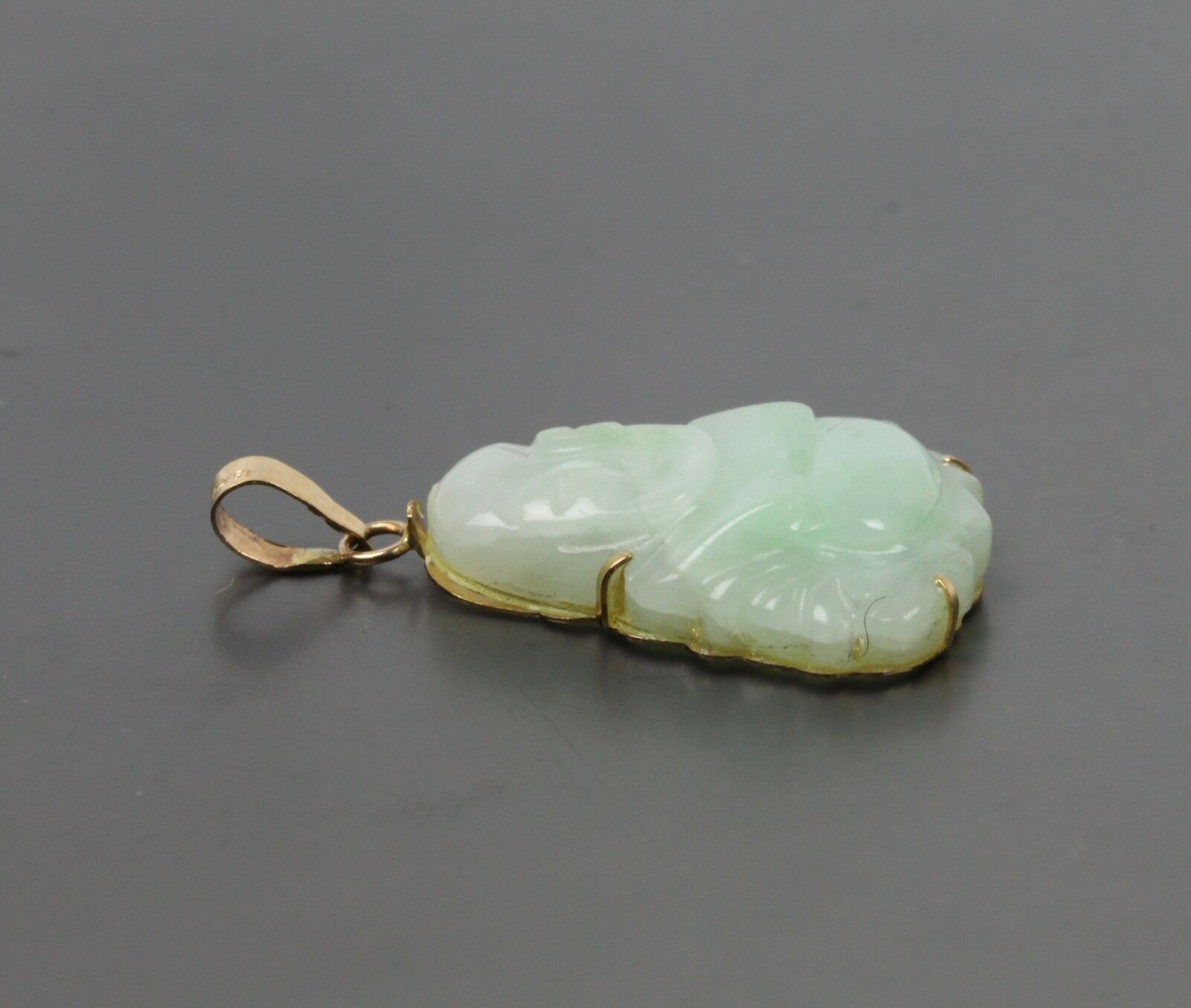 Vintage Natural Jade Buddha Pendant