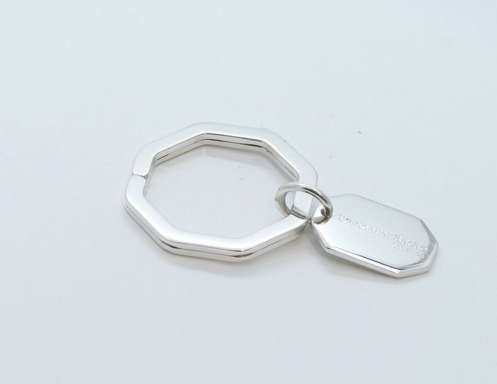 Tiffany and Co. Octagonal Keychain 925 Sterling Silver
