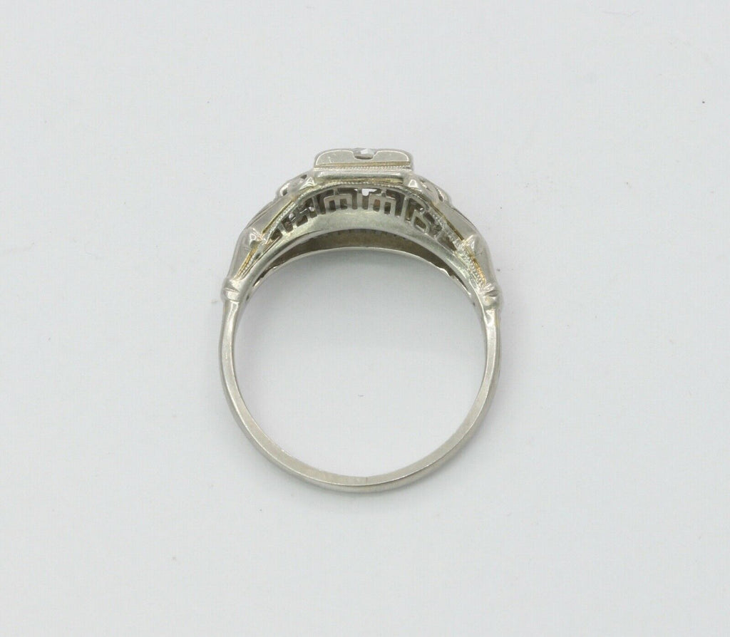 Art Deco Ladies Diamonds Platinum Ring
