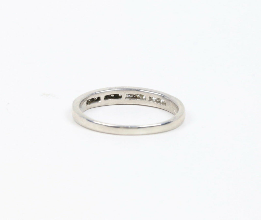 Vintage Platinum Diamond Wedding Band  Ring