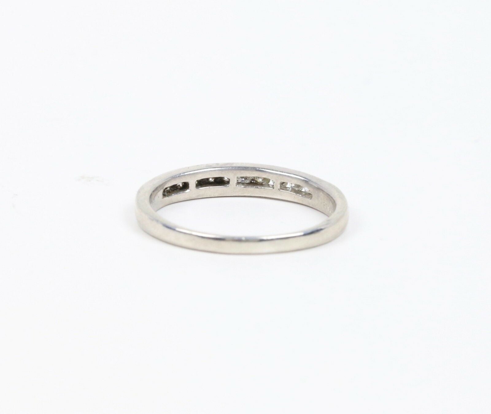 Vintage Platinum Diamond Wedding Band  Ring