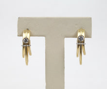 Load image into Gallery viewer, Vintage Denior 18K Yellow Gold, Diamond Earrings
