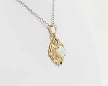 Load image into Gallery viewer, Vintage 14K Yellow Gold Opal Pendant
