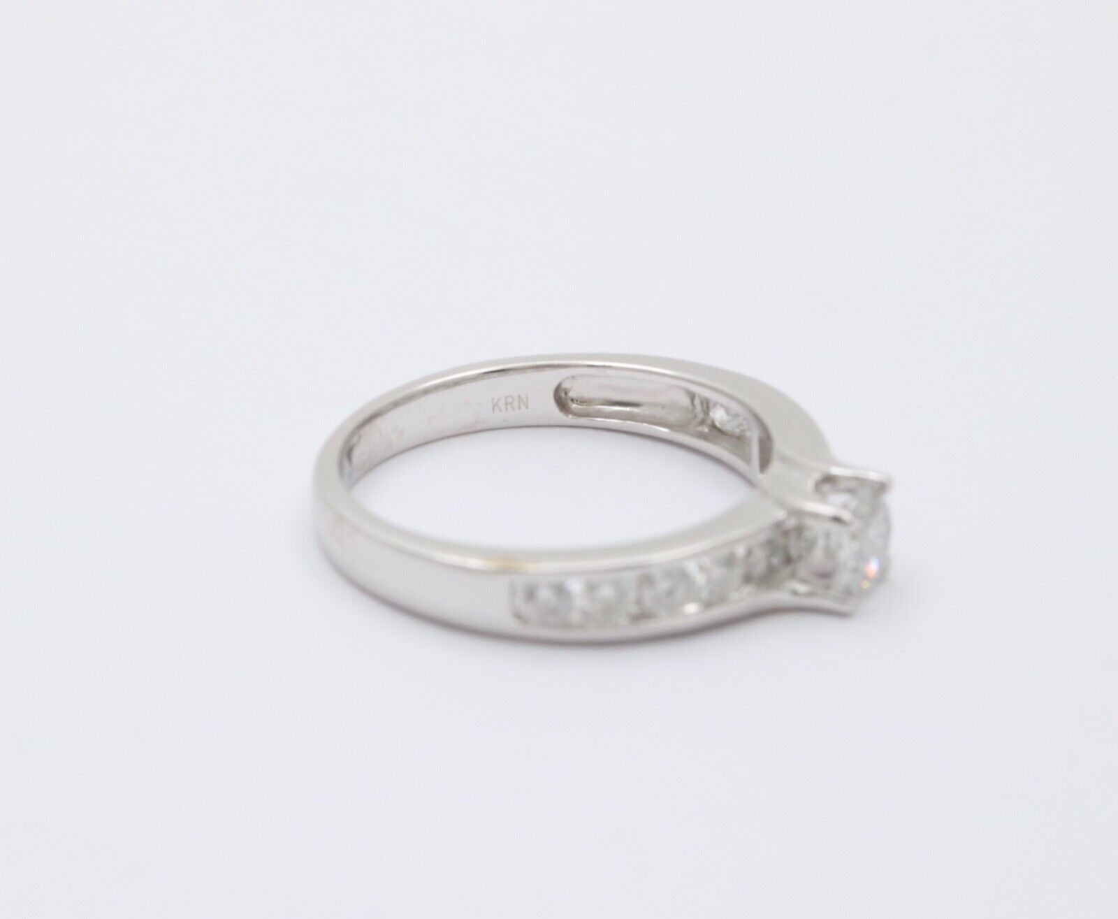 Vintage Diamonds 14K White Gold Wedding Ring