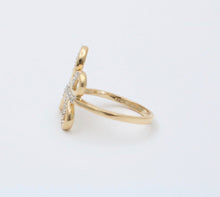 Load image into Gallery viewer, Vintage 14K Gold Diamond Butterfly Ring, Ring
