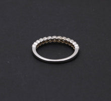 Load image into Gallery viewer, Vintage Diamonds 14K White Gold Wedding Band Stacking Ring
