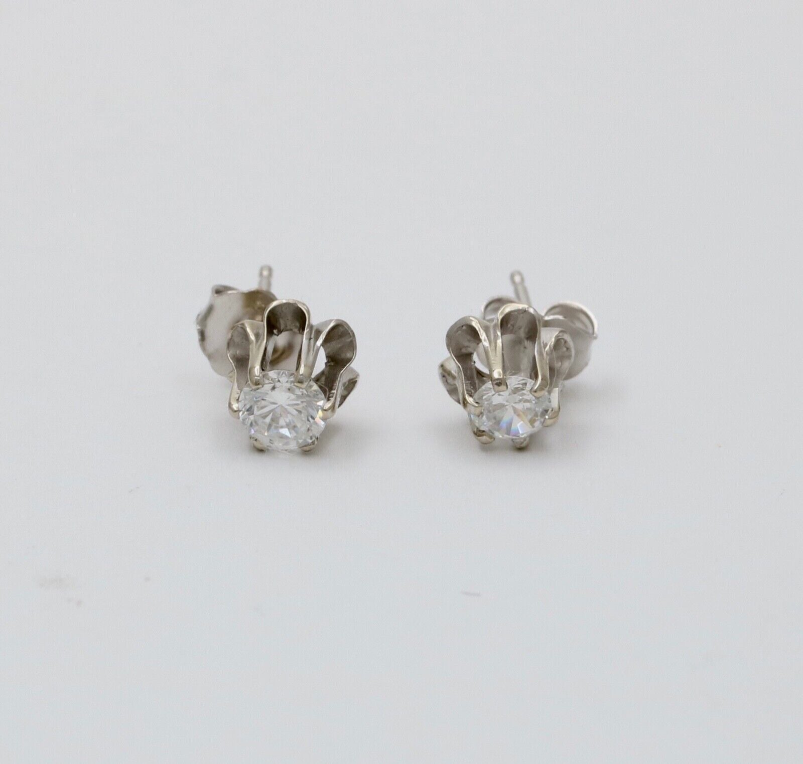 Timeless Diamond 14K White Gold Studs.
