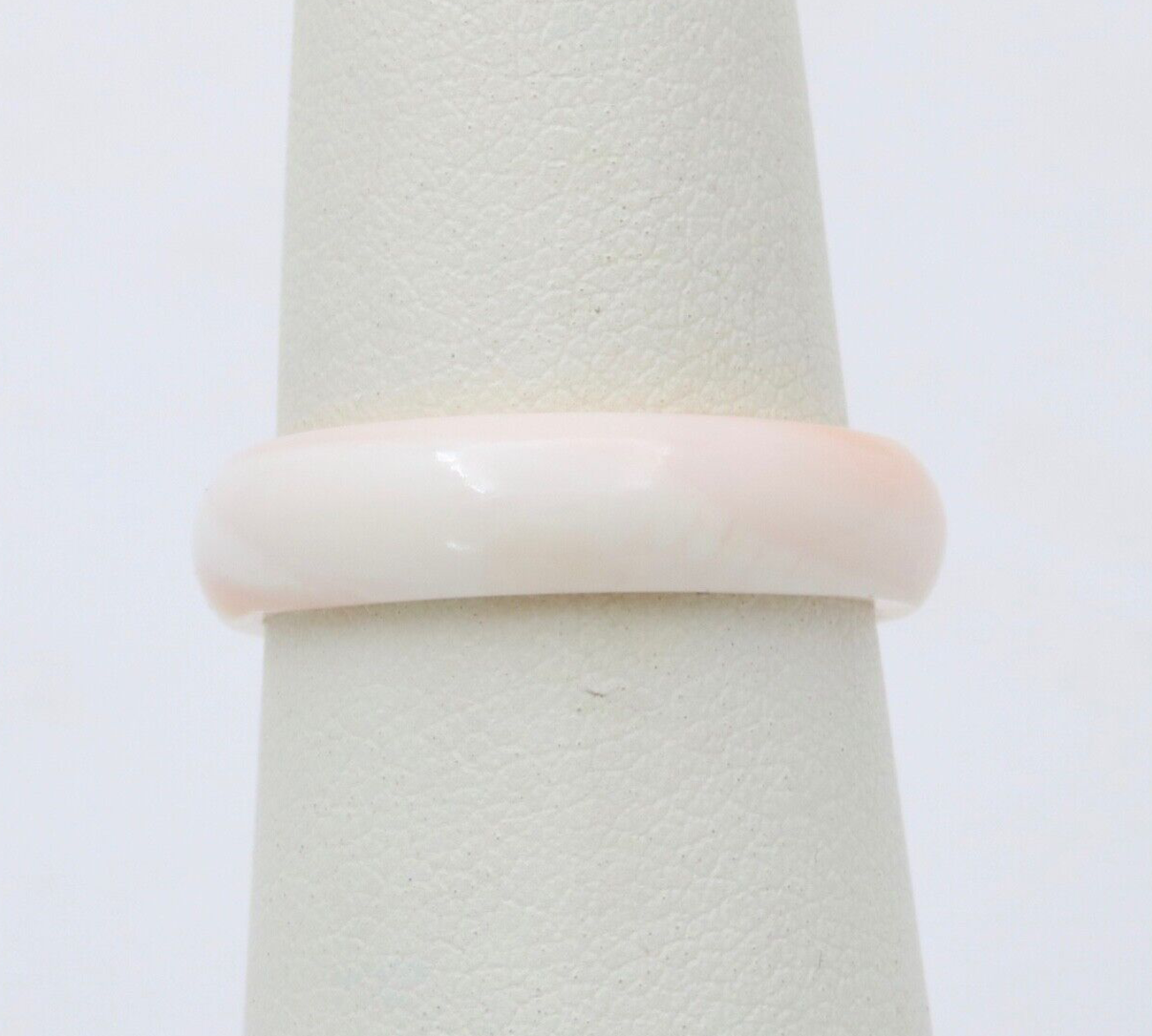 Vintage White Coral Ring Band