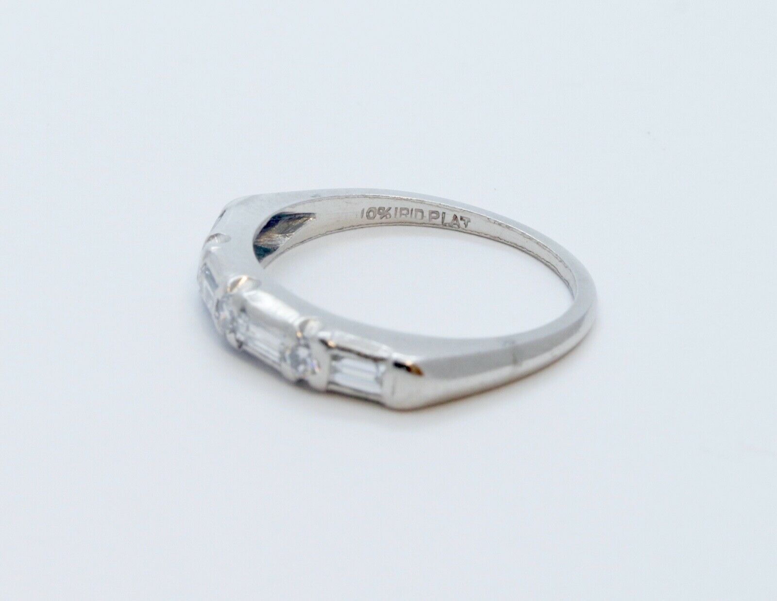 Art Deco Ladies Diamonds Platinum Wedding Band
