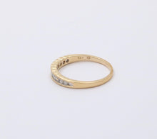 Load image into Gallery viewer, Vintage Diamonds 14K Yellow Gold Wedding Stacking Band Ring
