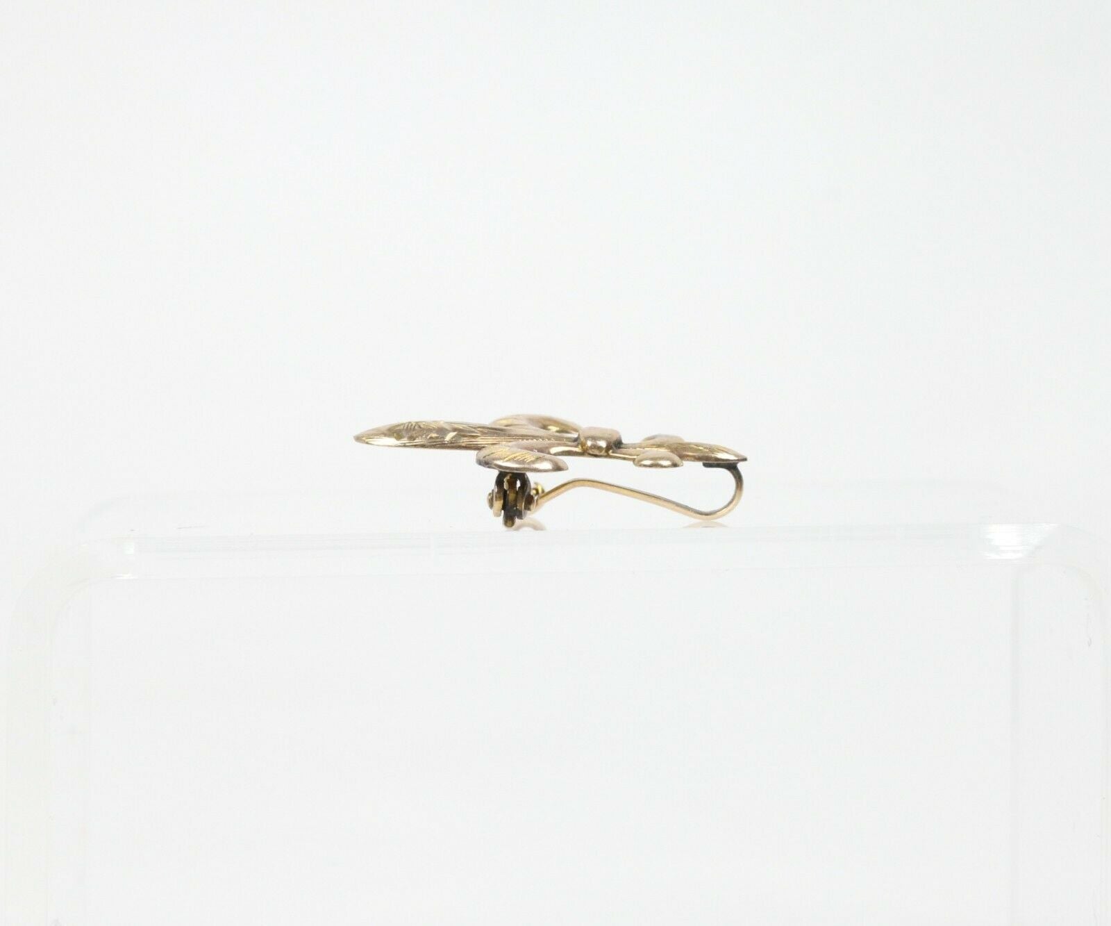 Victorian 12K Fleur De Lis Brooch