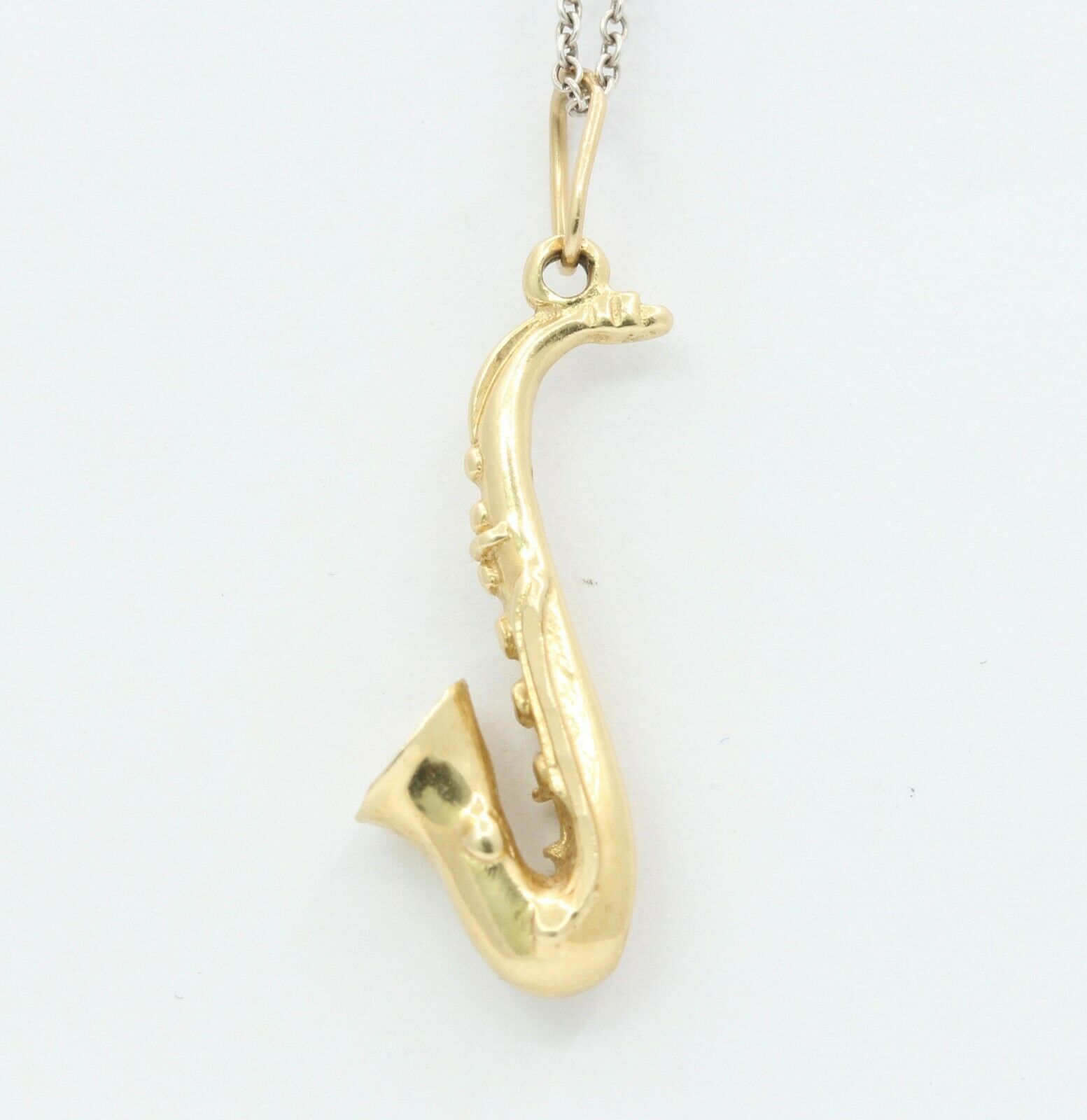 Vintage 14K Yellow Gold Saxophone Charm