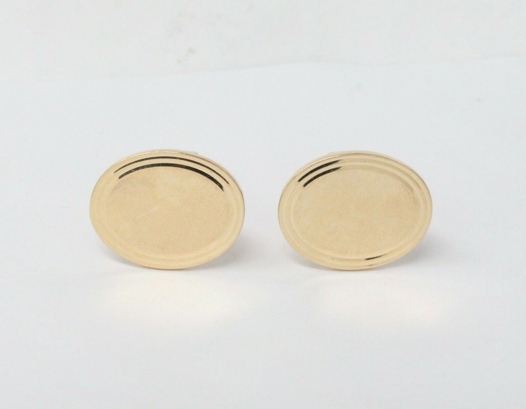 Vintage Tiffany & Co 14K Yellow Gold Cufflinks