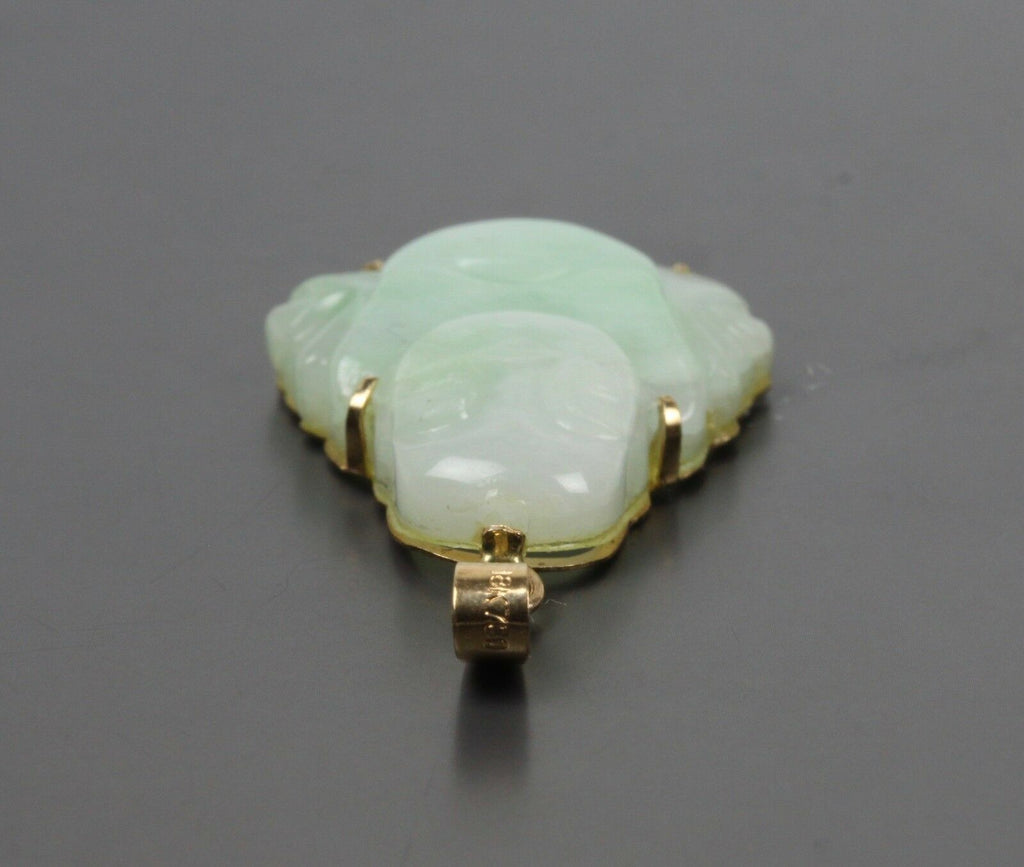 Vintage Natural Jade Buddha Pendant