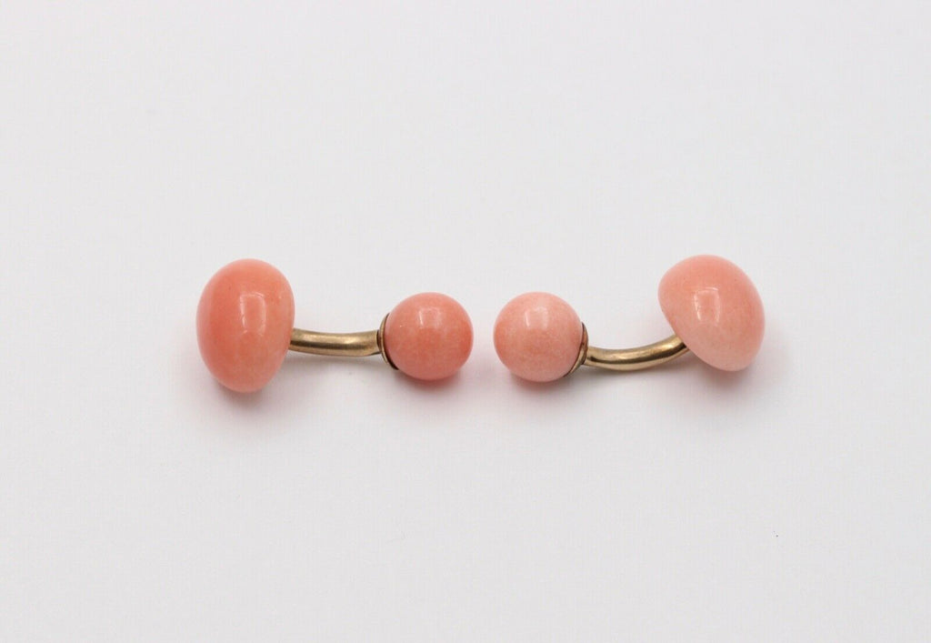 Antique Leach & Garner Jasper Gold Filled Cufflinks