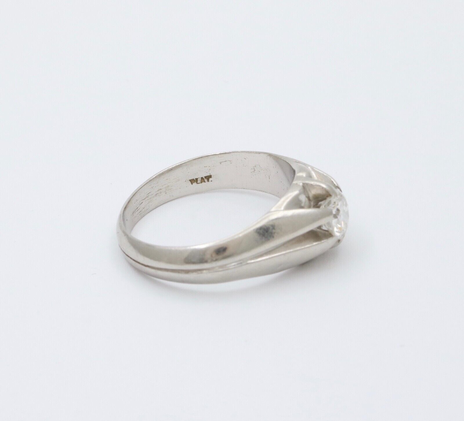 Antique Art Deco Platinum diamond ring Band, Engagement ring