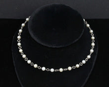 Load image into Gallery viewer, Vintage Pearl Beaded 925 Sterling Silver Necklace
