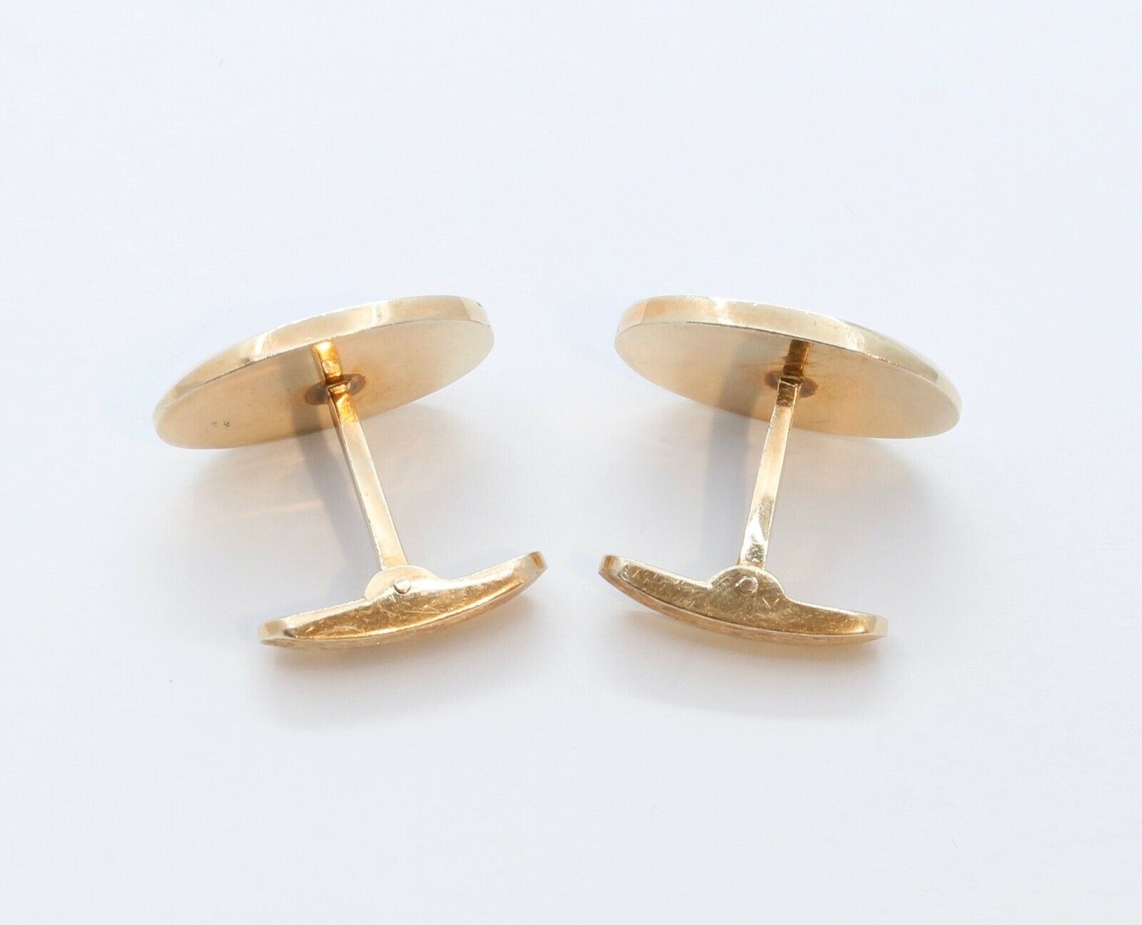 Lapis Lazuli 14K Yellow Gold Cufflinks Vintage Men