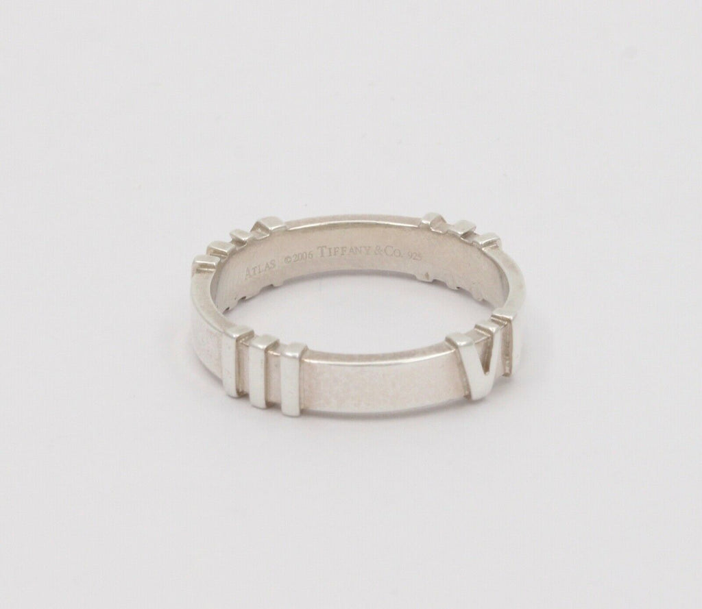 Tiffany and Co. Atlas Ring Band 925 Sterling Silver