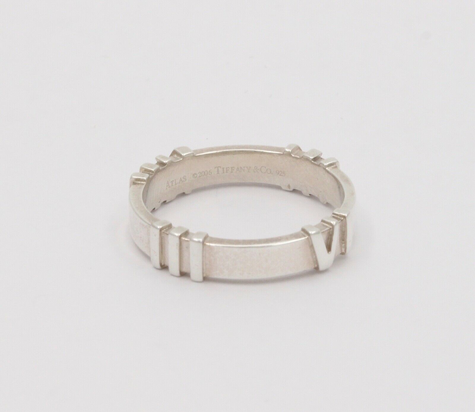 Tiffany and Co. Atlas Ring Band 925 Sterling Silver
