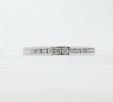 Load image into Gallery viewer, Vintage Ladies Stackable Diamonds Platinum Wedding Band Ring
