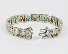 Load image into Gallery viewer, Art Deco Diamond 14K White Gold Diamonds Ladies Bracelet
