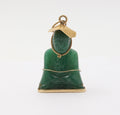 Vintage Buddha Jade 18K Yellow Gold Pendant
