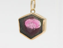 Load image into Gallery viewer, Vintage 14K Watermelon Tourmaline Pendent
