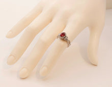 Load image into Gallery viewer, Elegant Crossover Ruby Diamonds Engagement Ring
