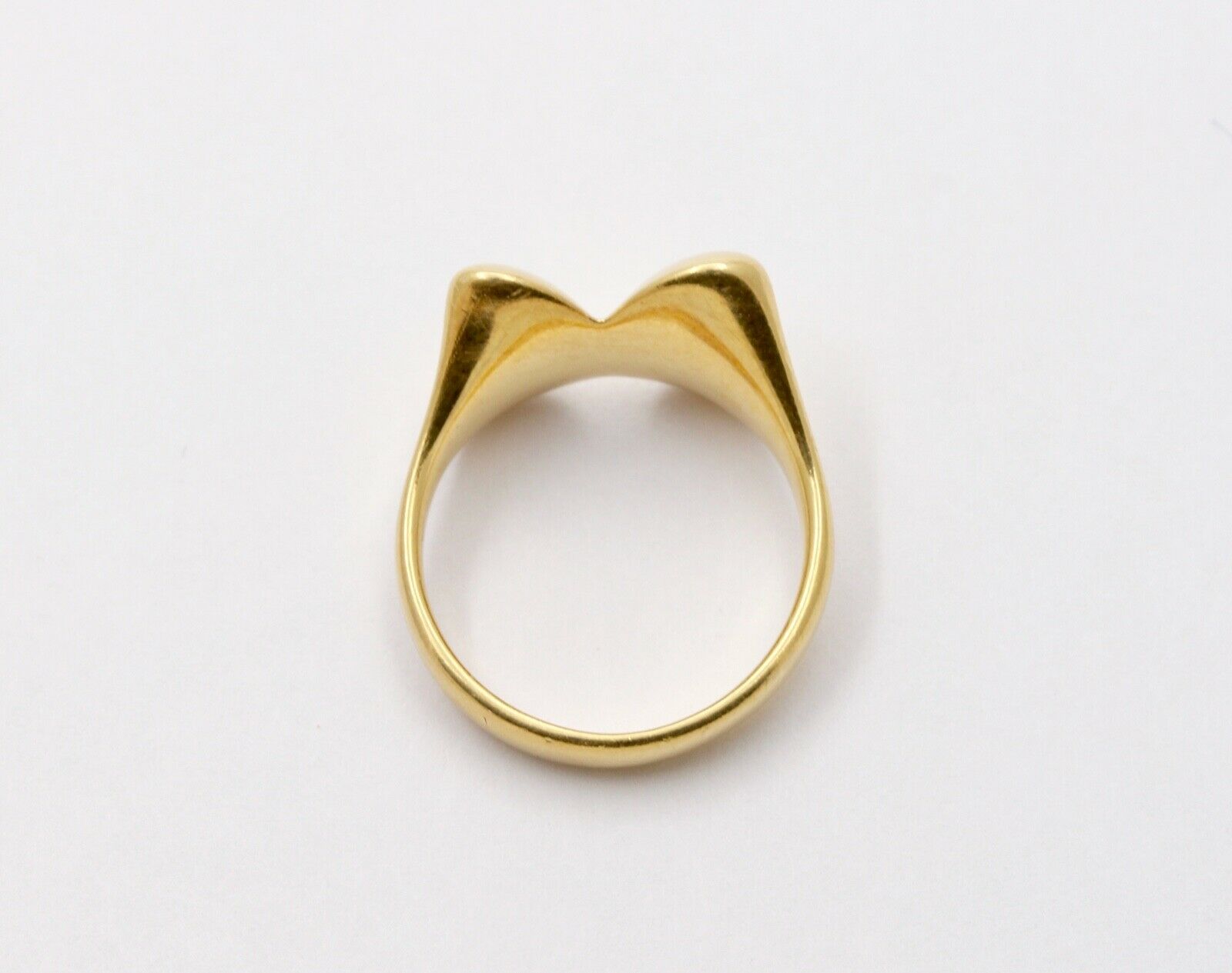 Tiffany and Co Elsa Peretti 18K Yellow Gold Full Hearts Ring