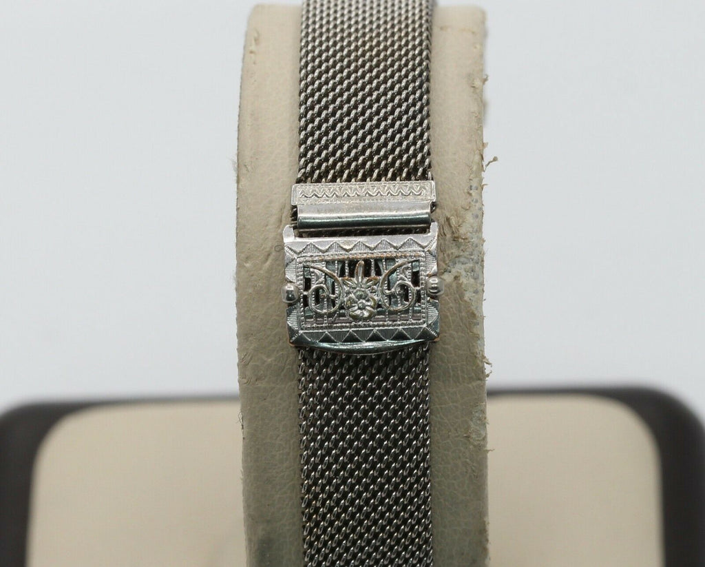 Art Deco Longines 14K White Gold Diamond Mechanical Watch