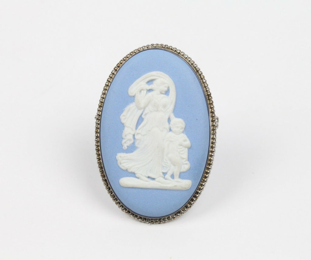 Vintage sterling silver Wedgewood Brooch