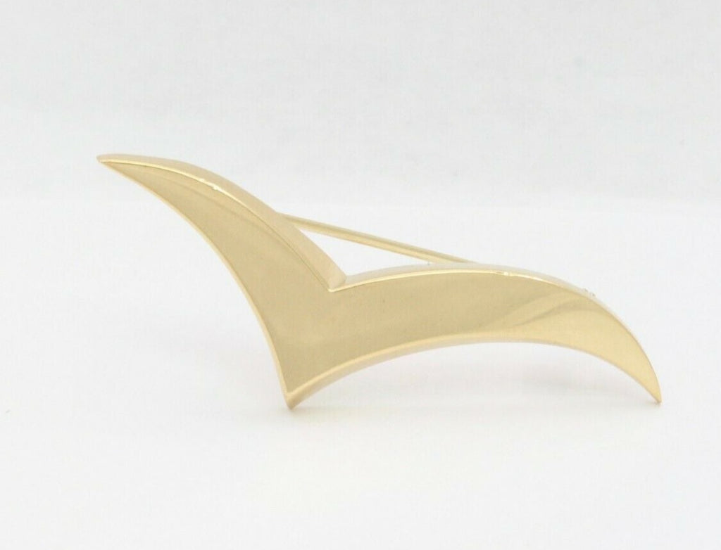Vintage Tiffany & Co 18K Yellow Gold Seagull Brooch