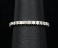 Vintage Ladies 14K White Gold Eternity Band