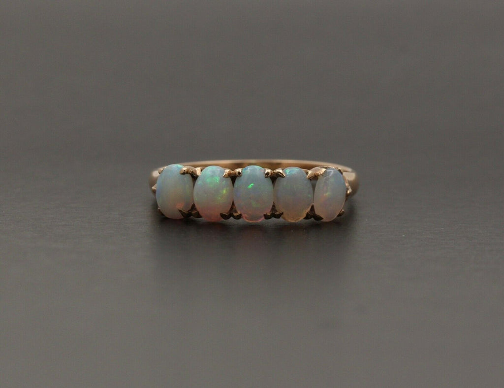 Vintage Opals 14K Yellow Gold Ring