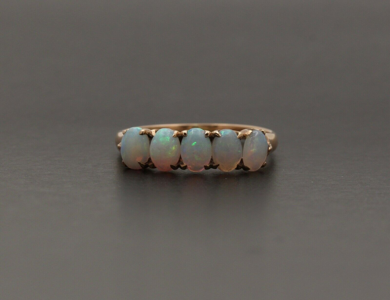 Vintage Opals 14K Yellow Gold Ring