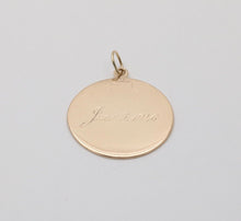 Load image into Gallery viewer, Vintage Tiffany and Co. Circle Medallion 14K Yellow Gold Pendant
